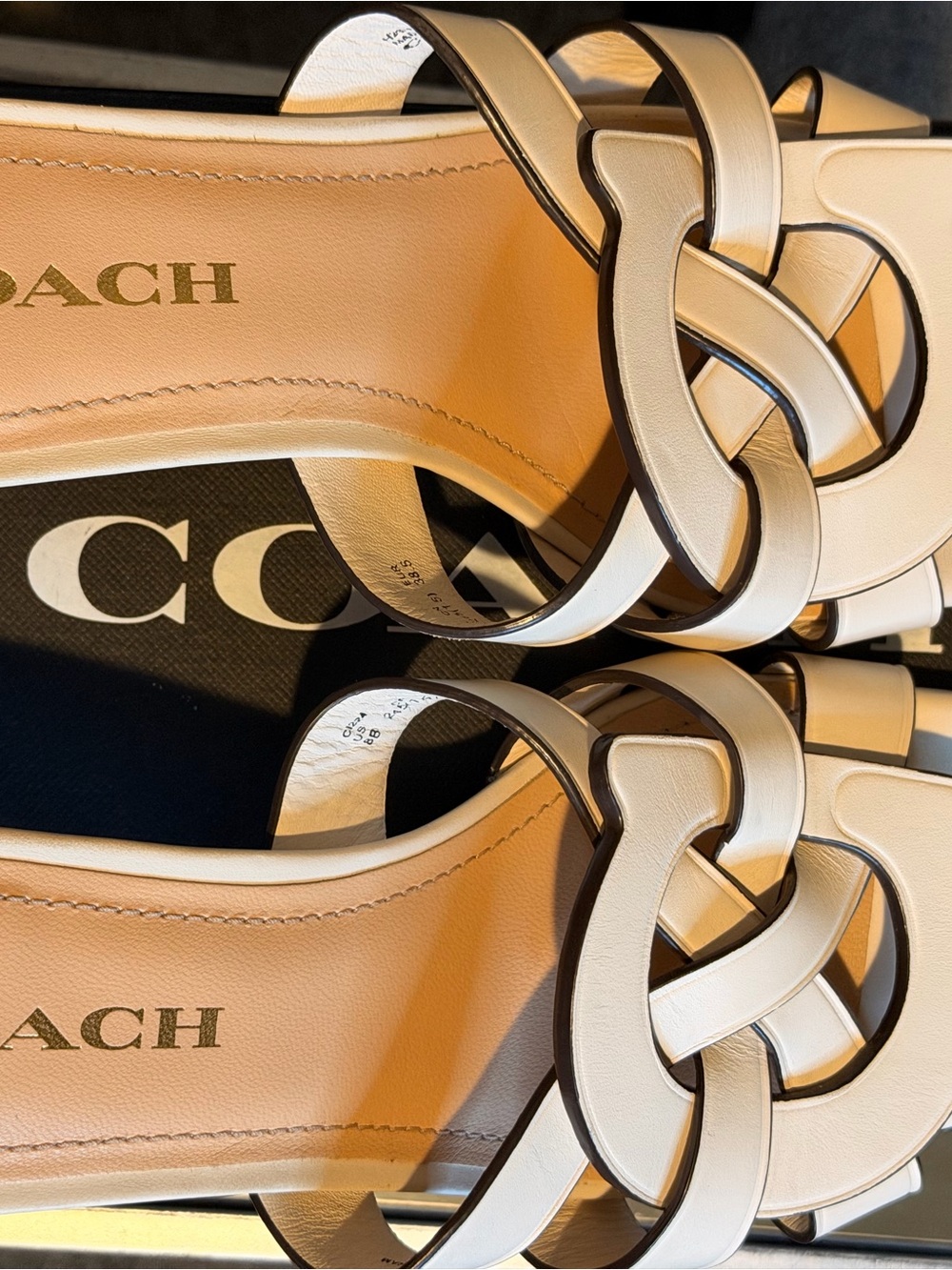 Coach Tillie Leather Sandal SIZE 8 - Picture 7 of 8